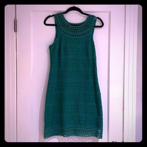 Emerald Green Lace Dress